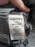 Plover SUPERDRY Stylish Wool Sweater Size M Black/Grey Lana