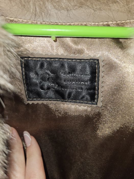 Haina din blana naturala de vulpe