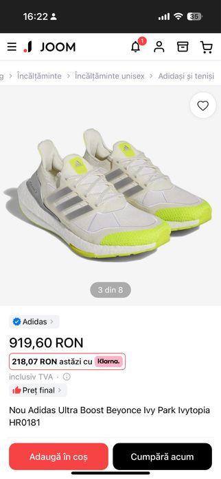 Adidas UltraBoost Beyonce Ivy Park Ivytopia HR0181
