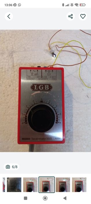 LGB Lehmann transformator 5003
alimentator/variator pentru trenuleț el