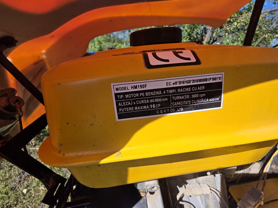 Motocultor AgroPro HS 1100D 16CP + remorca basculabila