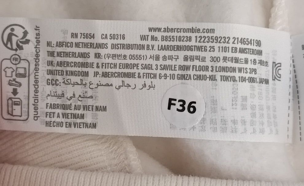 Abercrombie & Fitch Sweatshirt оригинално горнище L памучен суичър