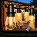 8м Соларна LED светлинна верига/IP65 12 Крушки(s14)нечупливи