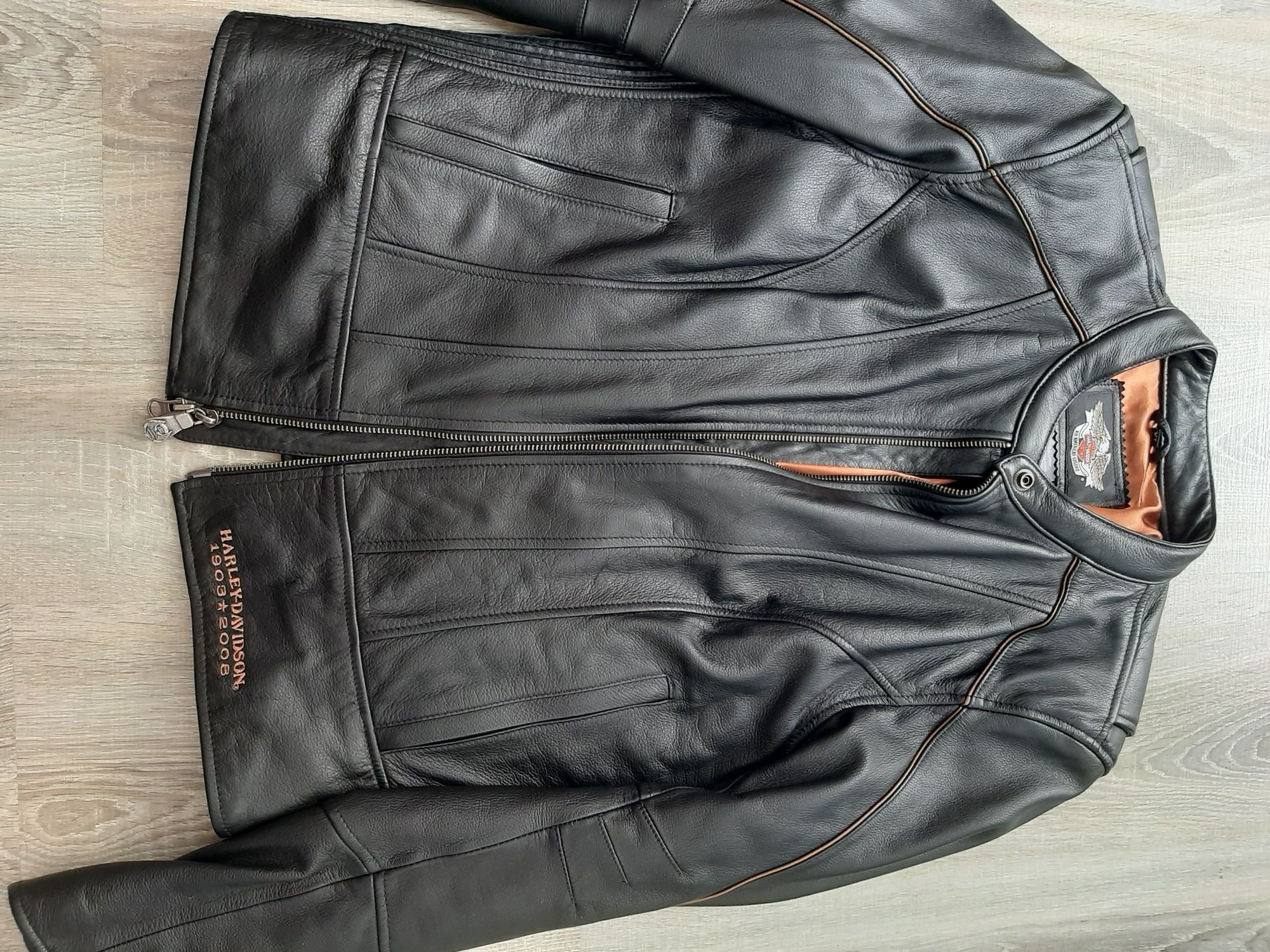 Geaca piele biker