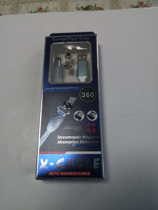 Cablu usb - iphone/micro usb/tip c magnetic