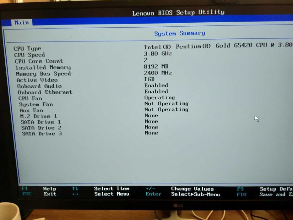 Sistem Lenovo V530-15ICR, Pentium Gold G5420 gen9, 8GB DDR4