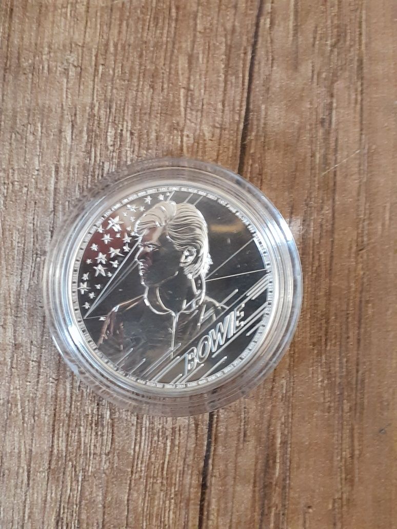 Vand monede argint , 1 Oz, de colectie David Bowie