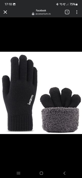 Manusi de iarna compatibile cu touch-screen pentru orice telefon