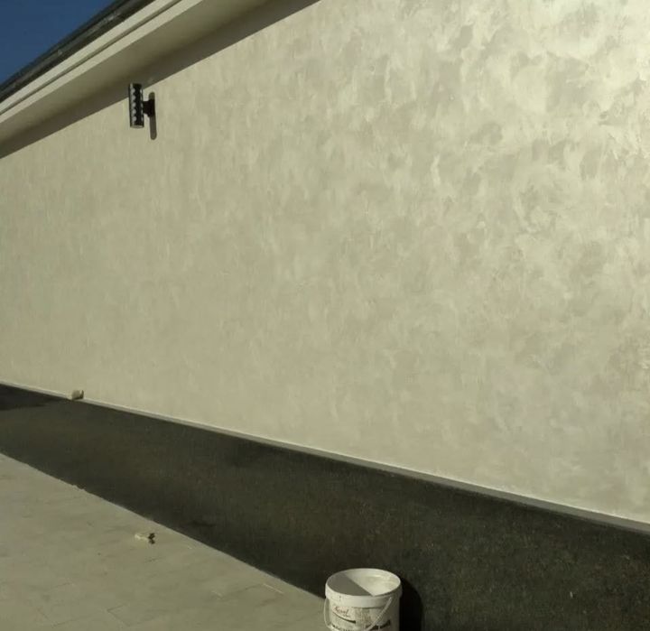 Покраска стен зданий сооружений метки разметки отделка малярка ремонт