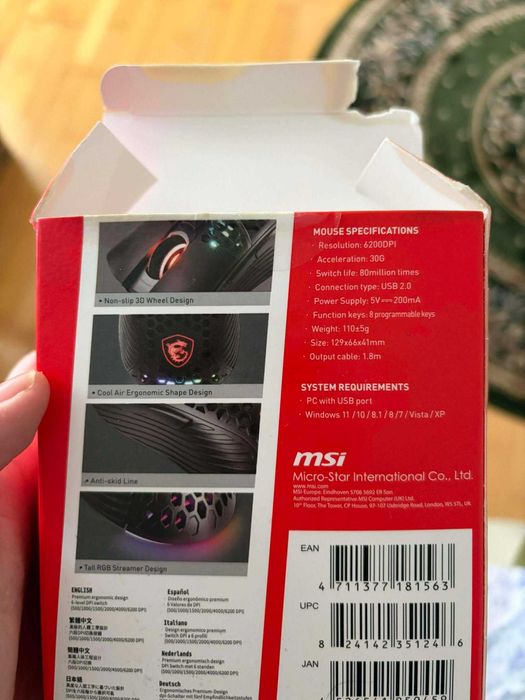 Mouse Gaming MSI M99 Pro Nou