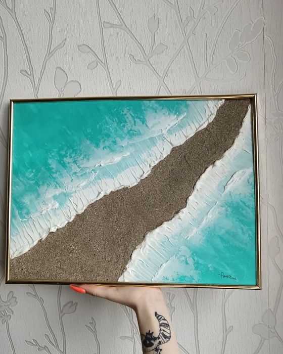 Релефна картина "Тюркоазни води"