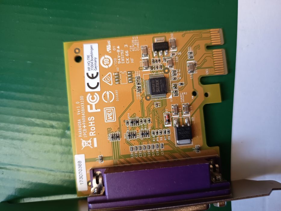 Placa parallel port PCIex1 card