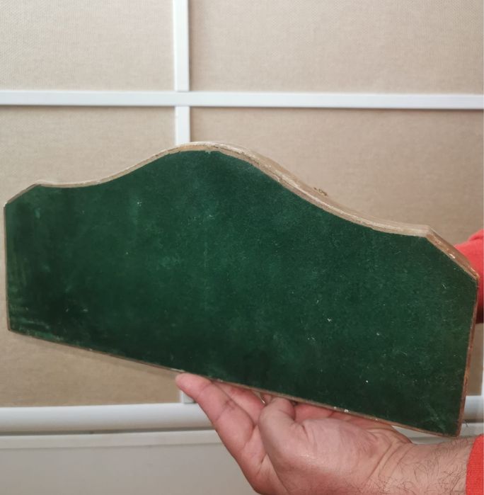 Часовник френски бароков каминен бронз керамика уникален супер запазен