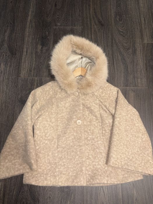 Страхотно мъхесто палтенце! Ново! Универсален размер