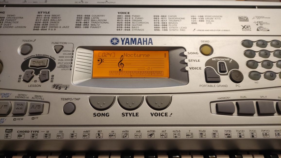 Orgă, pian electronic Yamaha PSR 275 keyboard