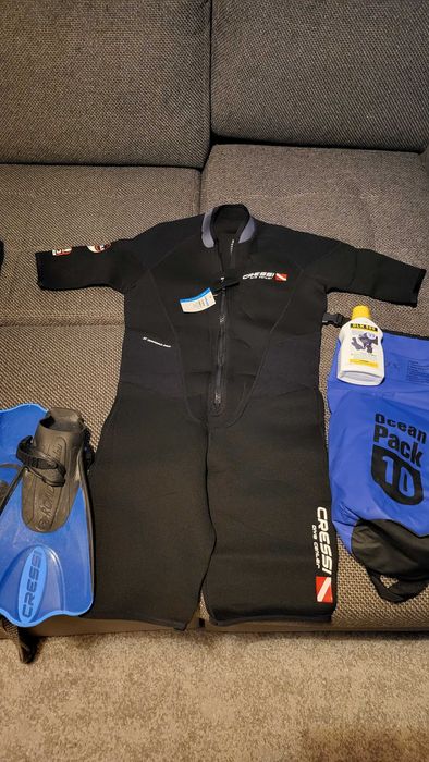 Costum neopren Cressi Endurance Shorty XL/5 nou, labe inot,solutie,sac