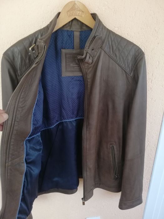 Geaca piele bărbati Massimo Dutti Xl