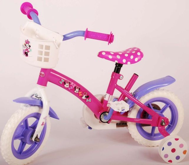 Детски велосипед с помощни колела Minnie Mouse 10 инча
