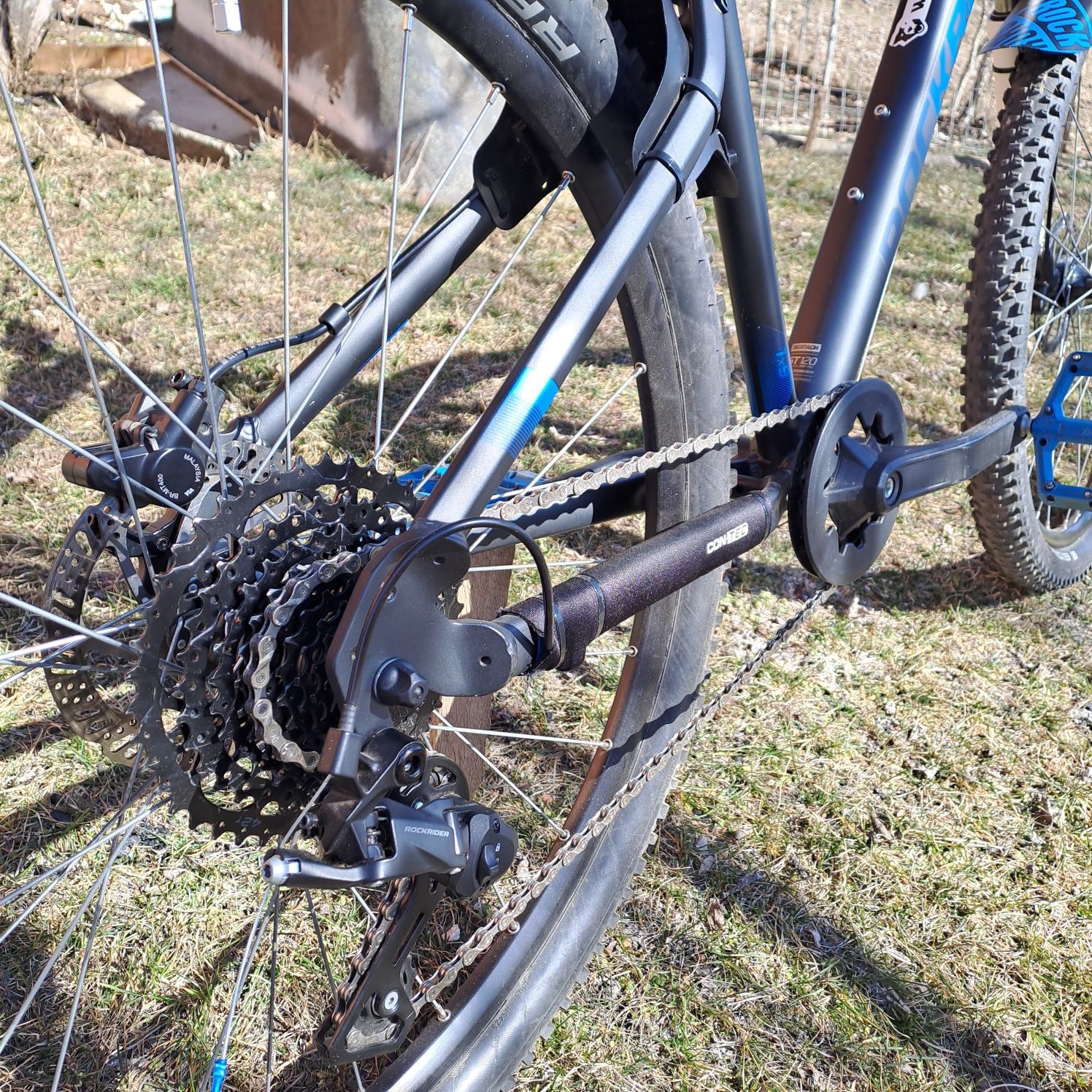 Bicicleta rockrider st 120 modificat
