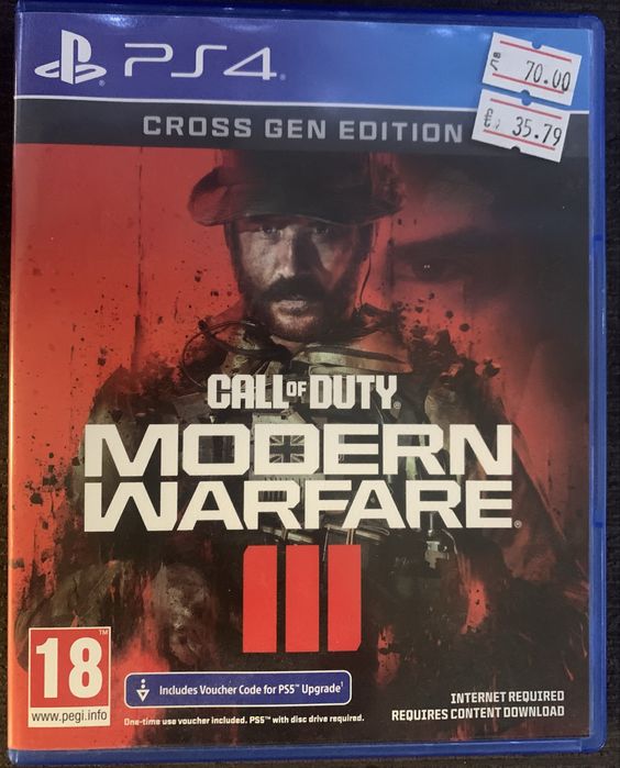 PS4, Playstation 4 игра Call of duty modern warfare III - 70 лв