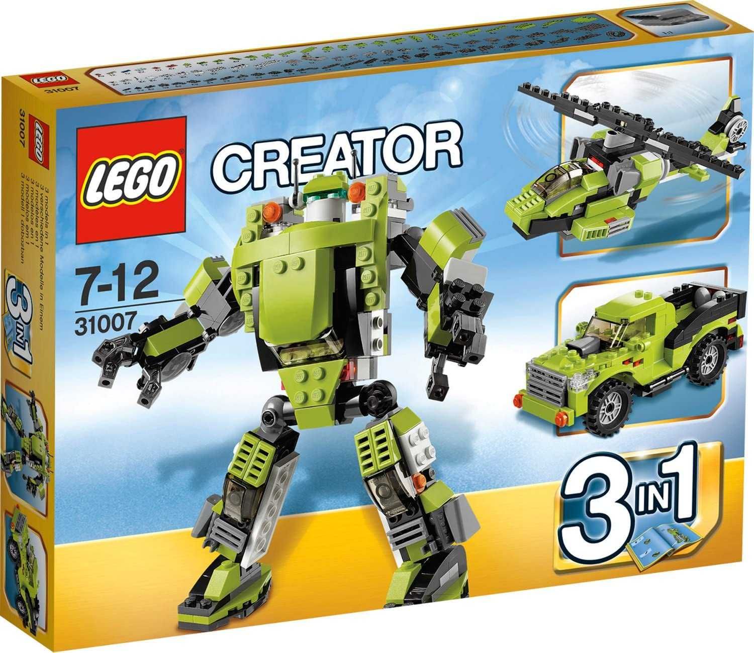 Set Lego Creator 3in1 Robot care se transforma - cod 31007