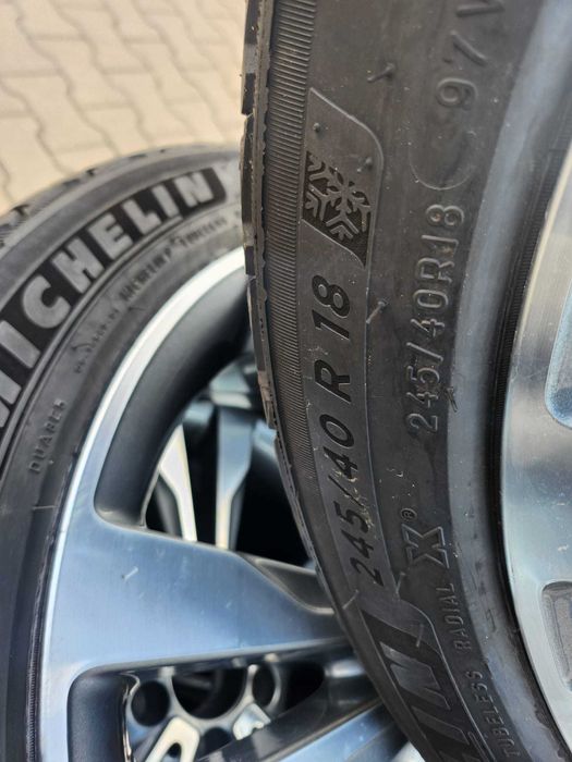 Jante Mercedes C Class W205 Anvelope iarna Michelin 245 40 18