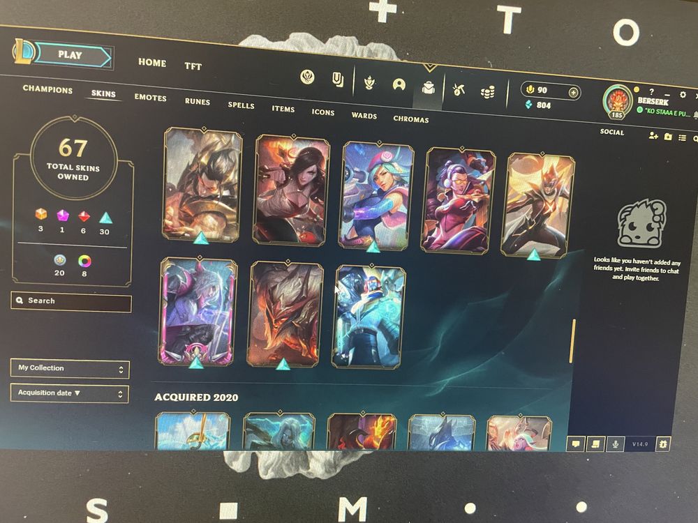 League of Legends acc