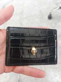 Оригинален кардхолдър Alexander McQueen Skull Croc