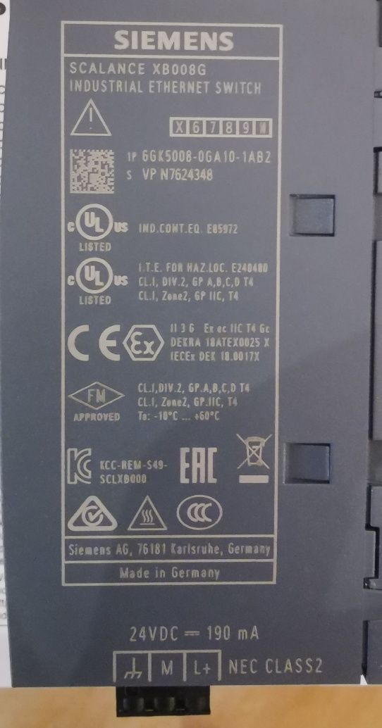 Switch Siemens Scalance XB008G