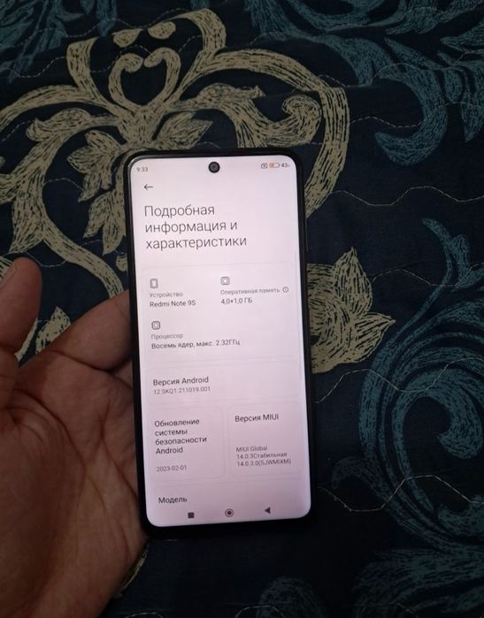 Xiaomi Redmi Note 9S 64GB Blue Gray Original Igravoy Holati ideal Zor