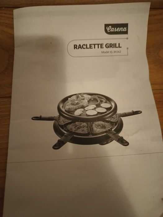 Gratar de masa/Grill electric Nou 6 Raclete Cu Plita 900 watti