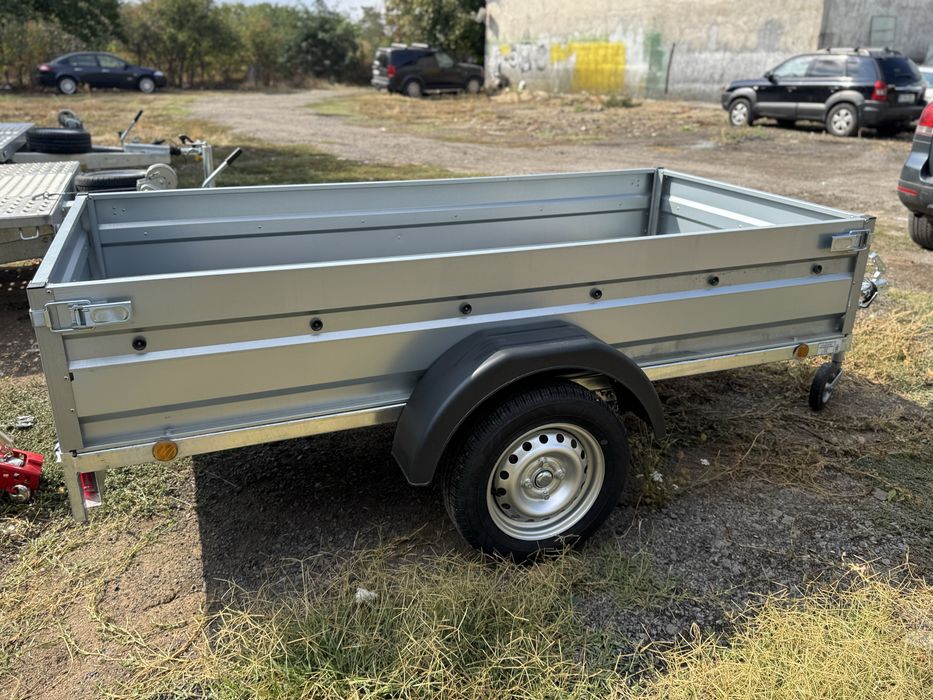 Remorca nouă 750 kg, basculabilă, 210x112 cm, posibilitate RATE!!