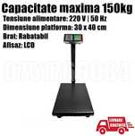 Cantar Platforma 150kg Electronic Rabatabil  LIVRAREA GRATUITA