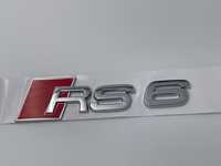Emblema Audi RS6 spate crom