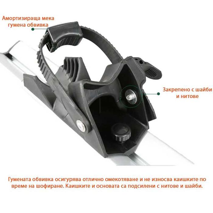 Багажник за велосипед за монтаж върху греди [нов]