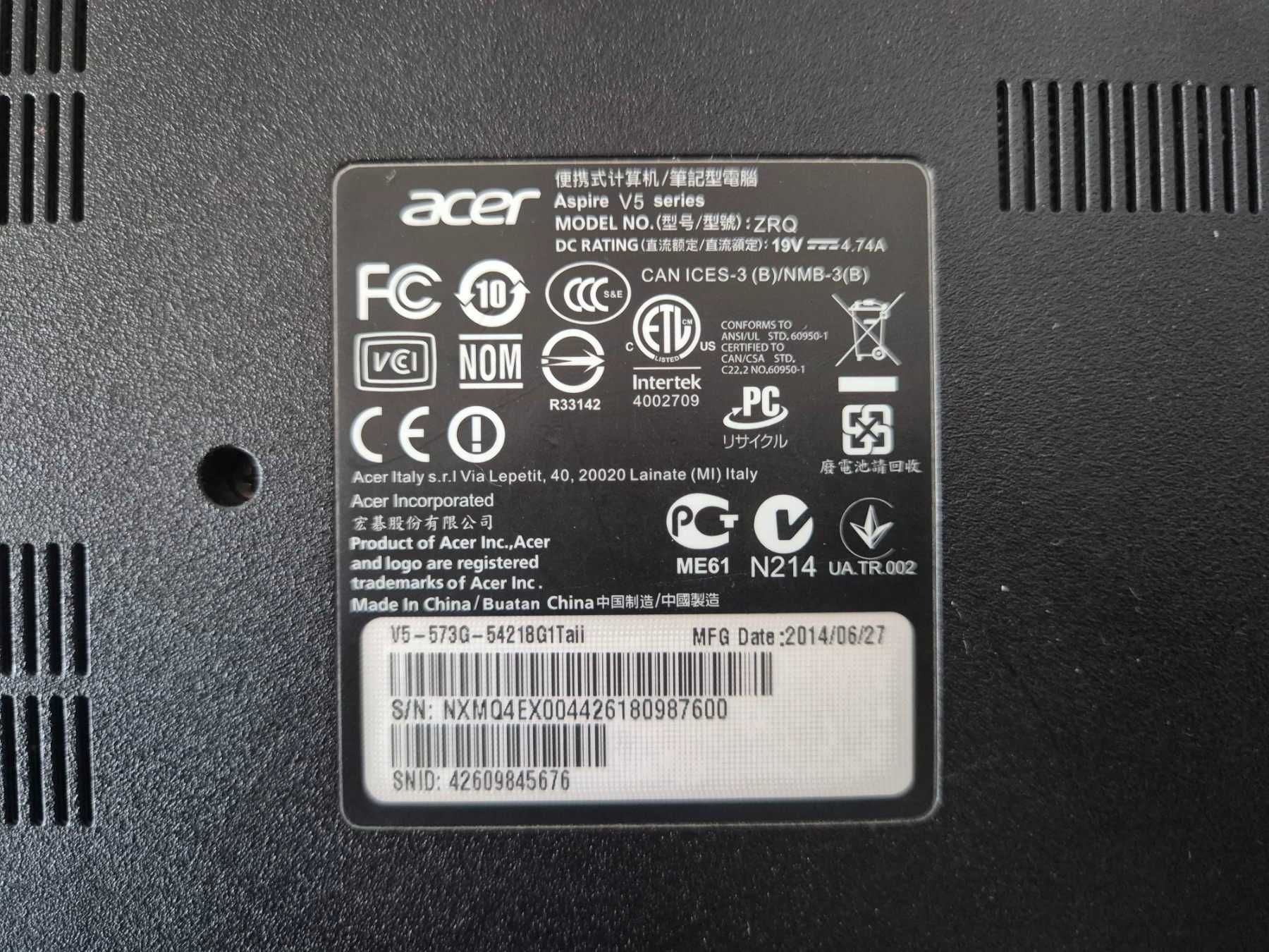 Acer Aspire V5-573G (За ремонт/части)