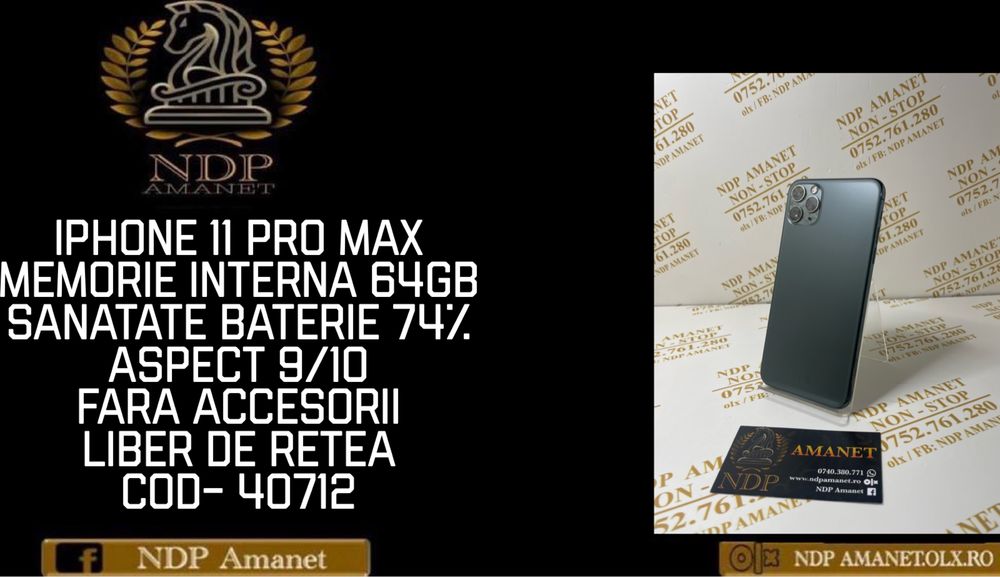 NDP Amanet Braila Iphone 11 Pro Max (40712)