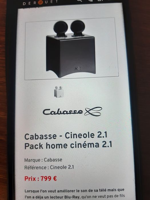 Subwoofer activ CABASSE  cineole