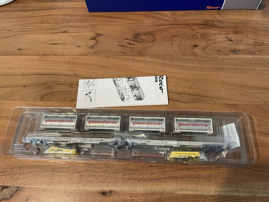 Roco 67403 h0 товарен вагон тип T2000, епоха VI, DC колела