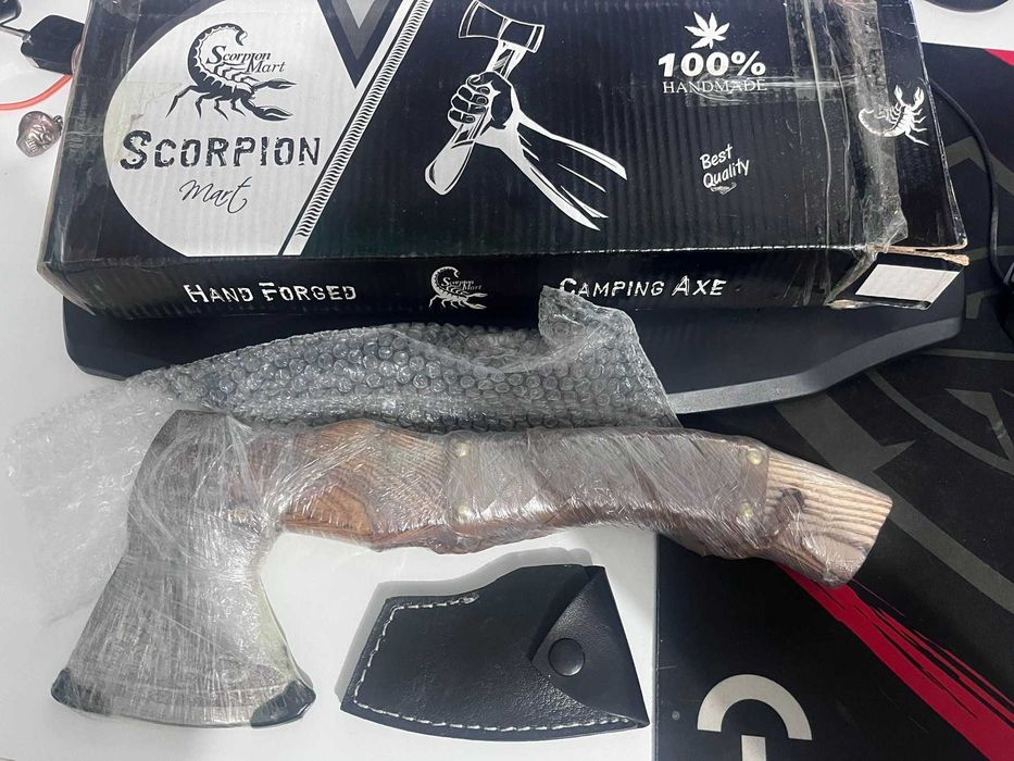 scorpion mart брадва къмпинг axe 100% ръчно изработена викинг celtic