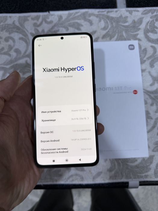 xiaomi 13 T pro pamit 12.256g holati yahwi oqip tel qlila karopka bor