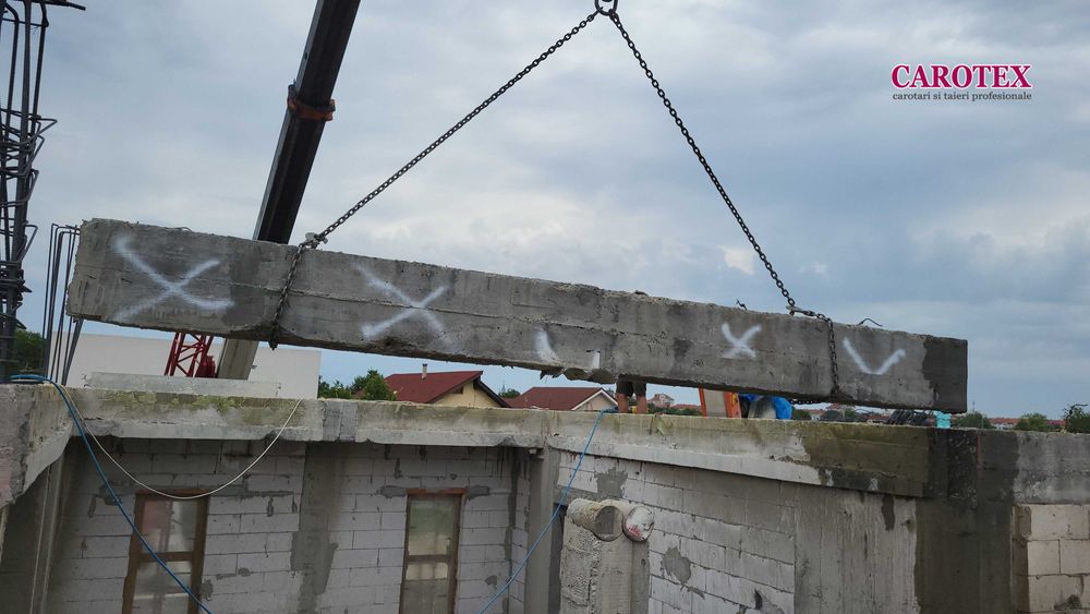Taieri si decupari industriale in beton