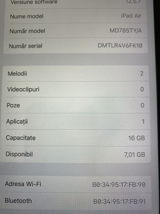 Ipad air prima generatie