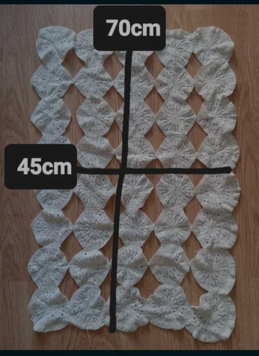 Față de masă croșetată macrame