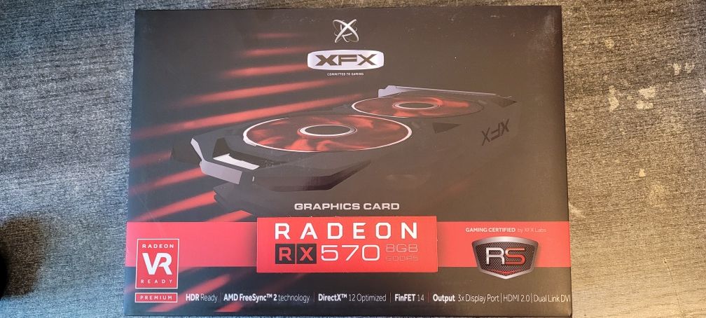 Placa video Amd rx570 8gb 256bit