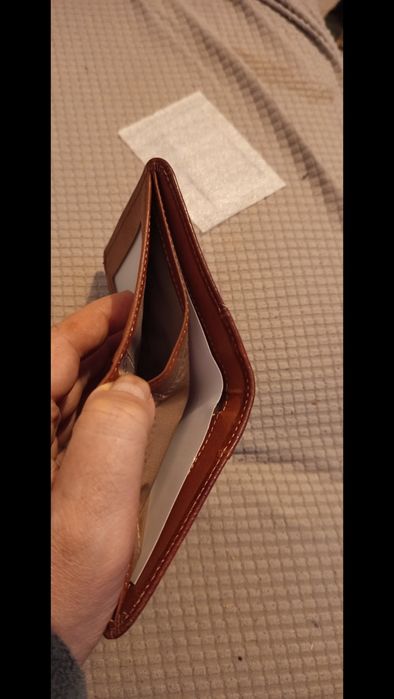 Portofel piele naturala Antifurt RFID