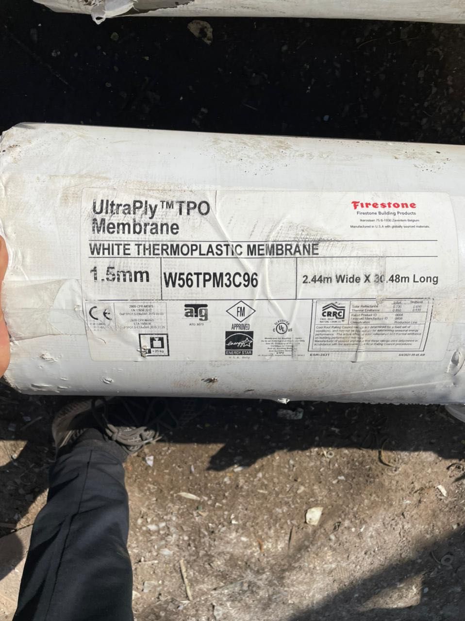 UltraPly TPO Membrane, Firestone