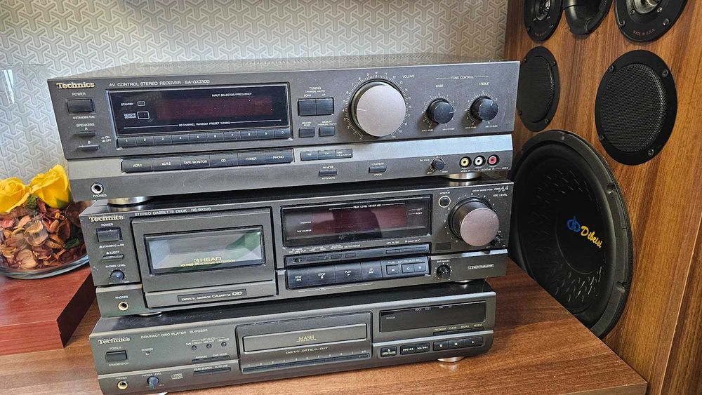 CD Player Technics si Boxe Custom – Sunet Impecabil, Vintage