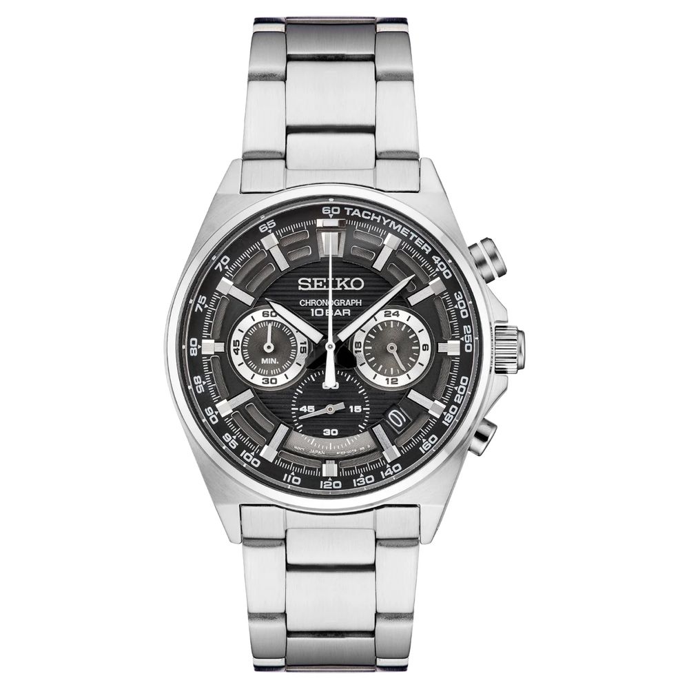 Seiko Essentials Chronograph Black SSB397