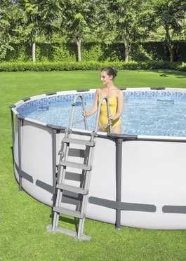 Piscina Copii Rotunda Cadru Metal 457x122cm SET Complet TrasGRATUIT CJ